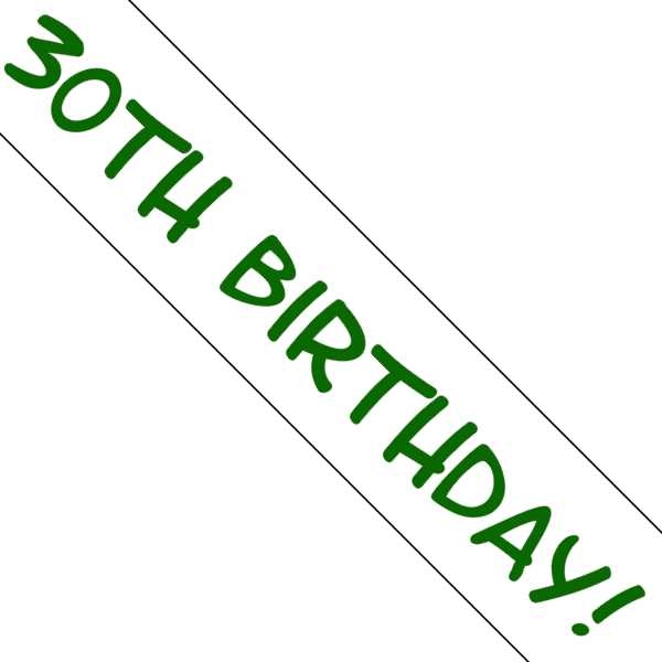 Personalised Birthday Sash or Banner