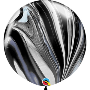 Black & White Agate Latex | 75cm