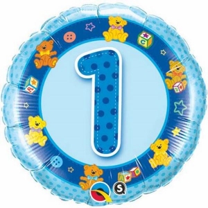 Themed Birthday Foil | 1-5 | Blue | 45cm