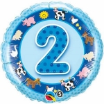 Themed Birthday Foil | 1-5 | Blue | 45cm