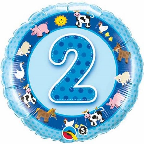 Themed Birthday Foil | 1-5 | Blue | 45cm
