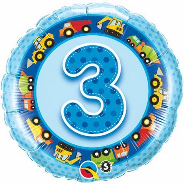 Themed Birthday Foil | 1-5 | Blue | 45cm