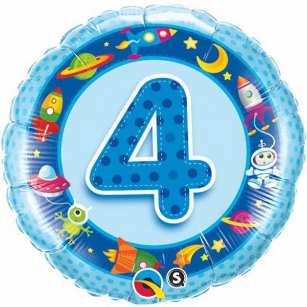 Themed Birthday Foil | 1-5 | Blue | 45cm