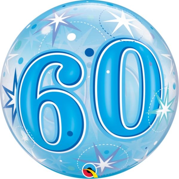 60 Blue Starburst Bubble | 56cm
