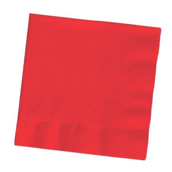 Disposable Dinner Napkins | Red | 50 Pack