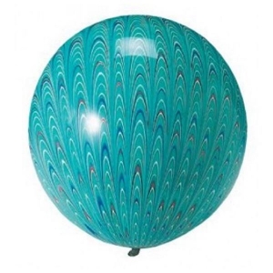 Green Peacock Latex | 45cm
