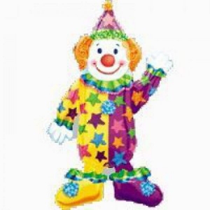Juggles the Clown Airwalker Supershape | 111cm