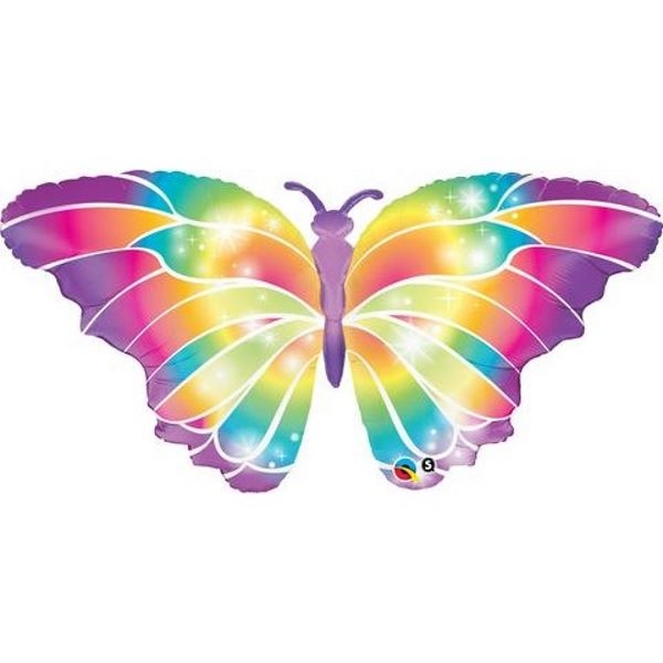 Luminous Butterfly Supershape Balloon | 111cm
