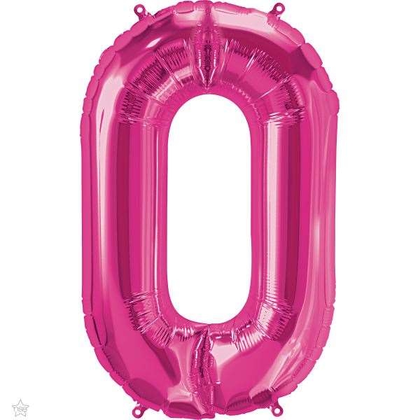 Number 0 Megaloon Foil | 86cm | Multiple Colours