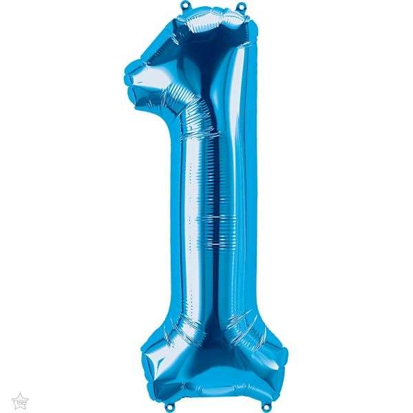 Number 1 Megaloon Foil | 86cm | Multiple Colours