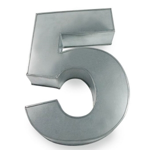 Number 5 Cake Tin