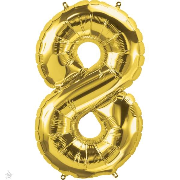 Number 8 Megaloon Foil | 86cm | Multiple Colours