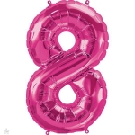 Number 8 Megaloon Foil | 86cm | Multiple Colours