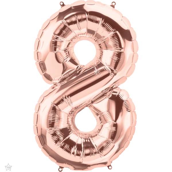 Number 8 Megaloon Foil | 86cm | Multiple Colours