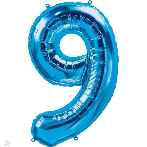 Number 9 Megaloon Foil | 86cm | Multiple Colours