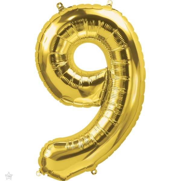 Number 9 Megaloon Foil | 86cm | Multiple Colours