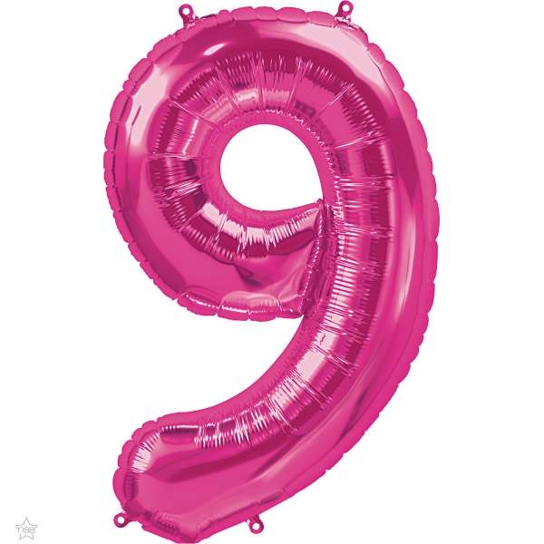 Number 9 Megaloon Foil | 86cm | Multiple Colours