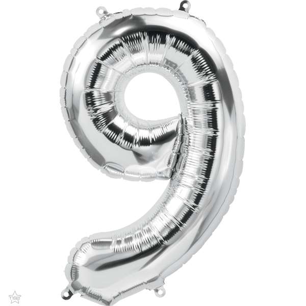 Number 9 Megaloon Foil | 86cm | Multiple Colours