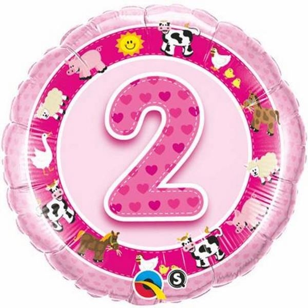 Themed Birthday Foil | 1-5 | Pink | 45cm