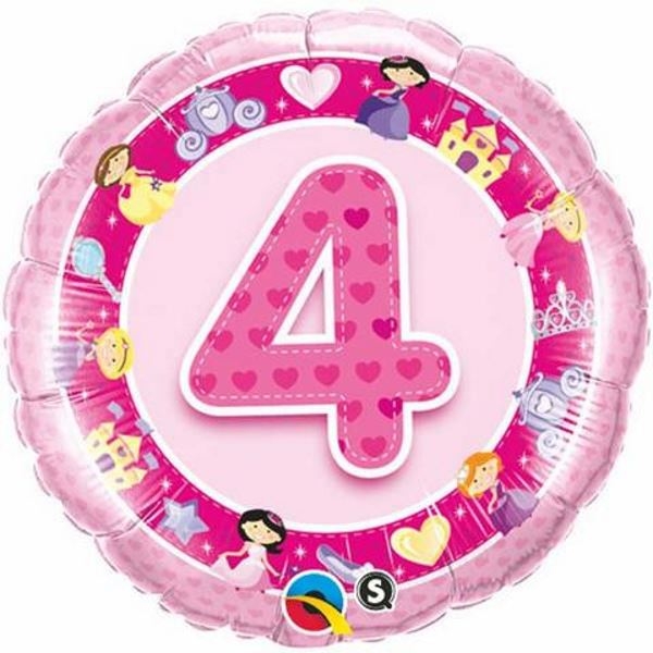 Themed Birthday Foil | 1-5 | Pink | 45cm