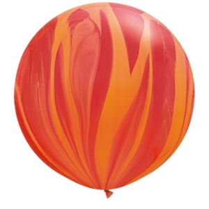 Red & Orange Agate Balloon | 75cm