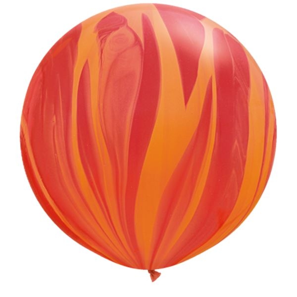 Red & Orange Agate Balloon | 75cm