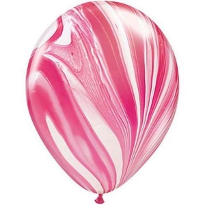 Red & White Agate Latex | 28cm