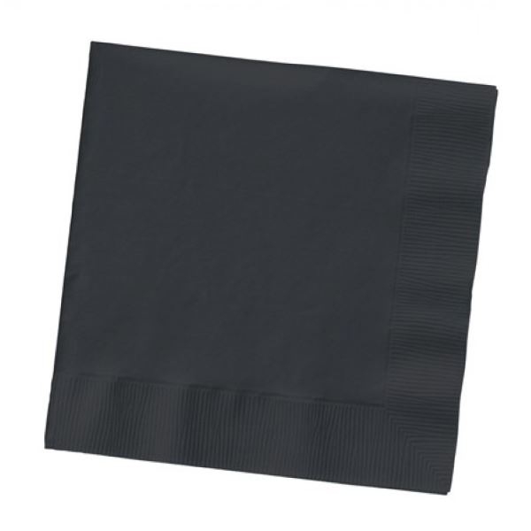 Disposable Dinner Napkins | Black | 50 Pack