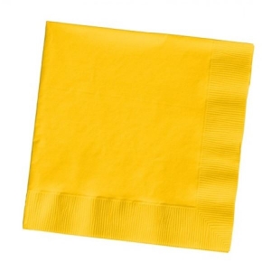 Disposable Dinner Napkins | Yellow | 50 Pack