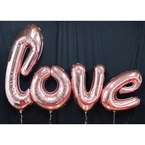 Rose Gold Love Foil Balloons