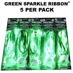 LED Sparkle Ribbon | Green
