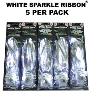LED Sparkle Ribbon | White