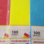 Wristbands | Assorted Colours | Pk 100