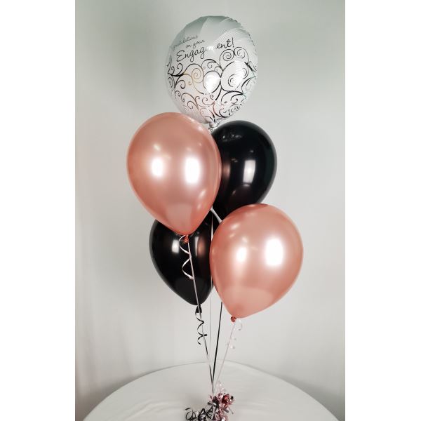 Foil and latex helium bouquet