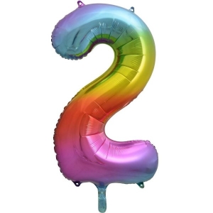 Number 2 Megaloon Foil | 86cm | Multiple Colours