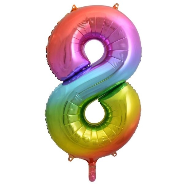 Number 8 Megaloon Foil | 86cm | Multiple Colours