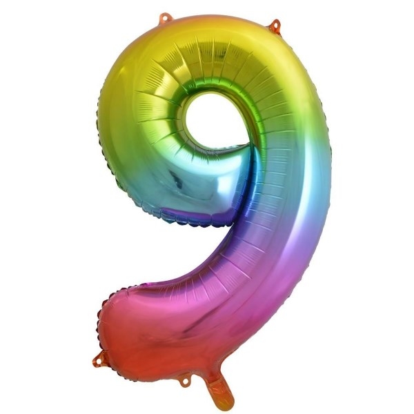 Number 9 Megaloon Foil | 86cm | Multiple Colours