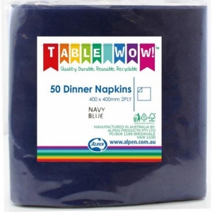 Disposable Dinner Napkins | Navy Blue | 50 Pack