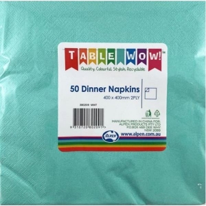 Disposable Dinner Napkins | Mint | 50 Pack