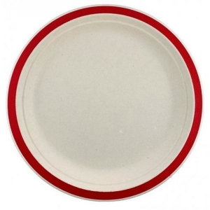Biodegradable Dinner Plate | Red | 10 Pack