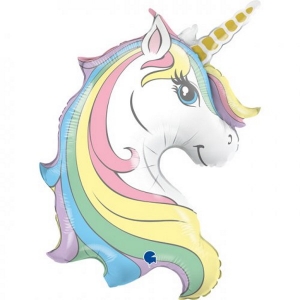 Macaron Unicorn Head Supershape | 99cm
