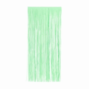 Foil Curtain | 1 x 2m| Matt Mint Green