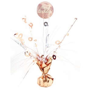 Table Centrepiece |Happy Birthday | Rose Gold & White